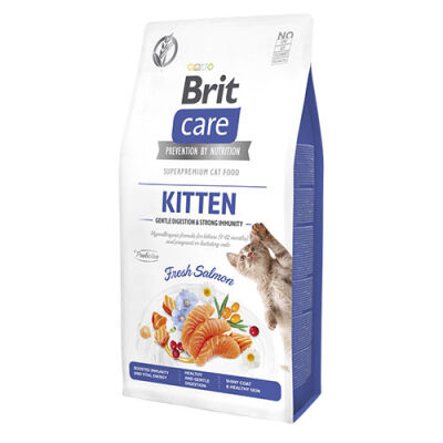Brit Care Gentle Digestion & Strong Immunity Somonlu Tahılsız Yavru Kedi Maması 7 Kg - 1