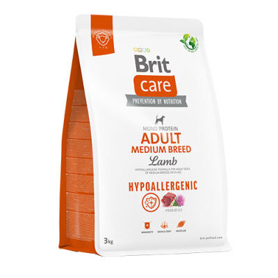 Brit Care Hypoallergenic Adult Medium Breed Kuzulu Orta Irk Yetişkin Köpek Maması 3 Kg - 1