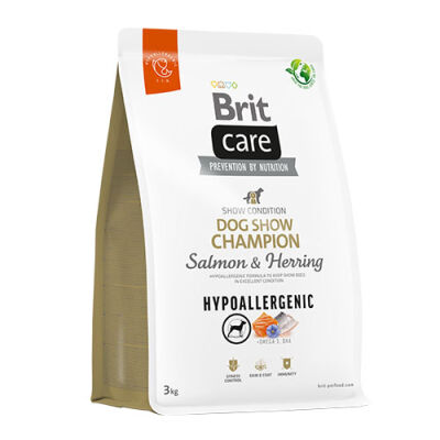 Brit Care Hypoallergenic Dog Show Champion Somonlu Yetişkin Köpek Maması 3 Kg - 1