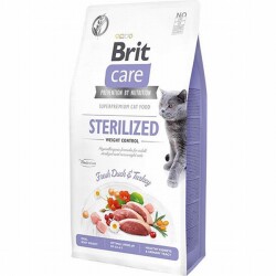 Brit Care Hypoallergenic Kilo Dengeleyici Ördekli Tahılsız Kısırlaştırılmış Kedi Maması 7 Kg - Brit Care