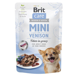 Brit Care Mini Adult Geyik Etli Soslu Fileto Küçük Irk Yetişkin Köpek Konservesi 85 Gr - Brit Care