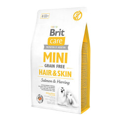 Brit Care Mini Hair Skin Somonlu ve Ringa Balıklı Küçük Irk Tahılsız Yetişkin Köpek Maması 2 Kg - Brit Care