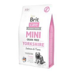 Brit Care Mini Yorkshire Somonlu Küçük Irk Tahılsız Yetişkin Köpek Maması 2 Kg - Brit Care
