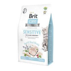 Brit Care Sensitive Hipoalerjenik Larva Proteinli Tahılsız Yetişkin Kedi Maması 2 Kg - 1