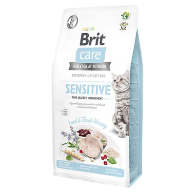 Brit Care Sensitive Hipoalerjenik Larva Proteinli Tahılsız Yetişkin Kedi Maması 7 Kg - 1