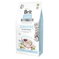 Brit Care Sensitive Hipoalerjenik Larva Proteinli Tahılsız Yetişkin Kedi Maması 7 Kg - 1