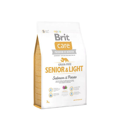 Brit Care Skin Coat Senior Light Somonlu Tahılsız Light Yaşlı Köpek Maması 3 Kg - 2