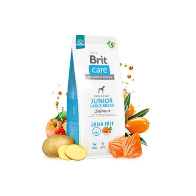 Brit Care Skin Coat Somonlu Büyük Irk Tahılsız Yavru Köpek Maması 12 Kg - 2