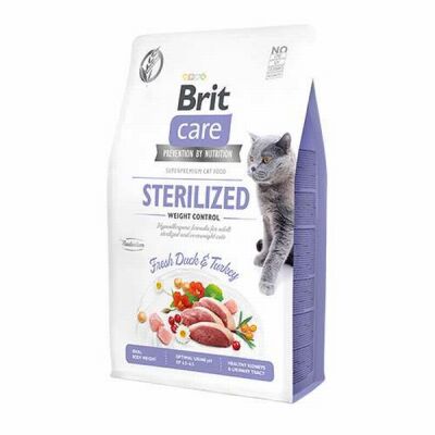 Brit Care Hypoallergenic Kilo Dengeleyici Ördekli Tahılsız Kısırlaştırılmış Kedi Maması 2 Kg - 1