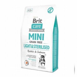 Brit Care Mini Light Sterilised Tavşan ve Somonlu Tahılsız Kısırlaştırılmış Köpek Maması 2 Kg - Brit Care
