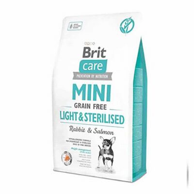 Brit Care Mini Light Sterilised Tavşan ve Somonlu Tahılsız Kısırlaştırılmış Köpek Maması 2 Kg - 1