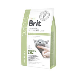 Brit Care Veterinary Diet Diabetes Tavuklu Tahılsız Kedi Maması 2 Kg - Brit Care