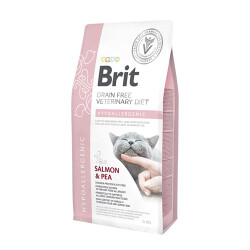 Brit Care Veterinary Diet Hypoallergenic Somonlu Tahılsız Hipoalerjenik Kedi Maması 5 Kg - Brit Care