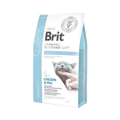 Brit Care Veterinary Diet Obesity Tavuklu Tahılsız Kedi Maması 2 Kg - 1