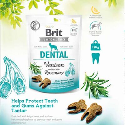Brit Dental Biberiye ve Geyik Etli Köpek Ödülü 150 Gr - 2