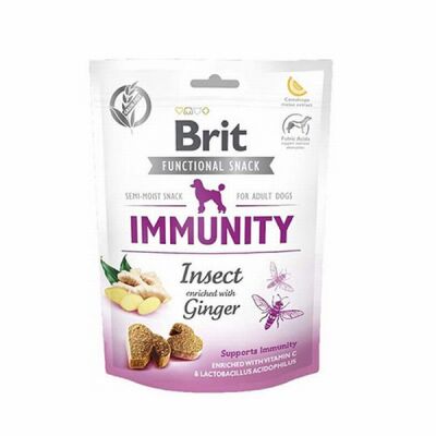 Brit Immunity Bağışıklık Destekleyici Zencefil ve Larva Proteinli Köpek Ödülü 150 Gr - 1