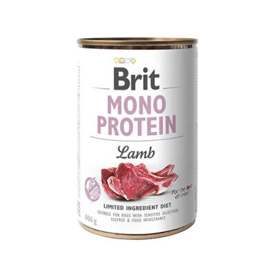 Brit Mono Protein Kuzu Etli Hassas Yetişkin Köpek Konservesi 400 Gr - 1