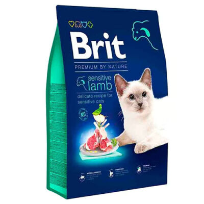 Brit Premium By Nature Hypoallergenic Sensitive Kuzu Etli Yetişkin Kedi Maması 8 Kg - 1