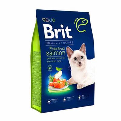 Brit Premium By Nature Sterilised Somonlu Kısırlaştırılmış Kedi Maması 8 Kg - 1