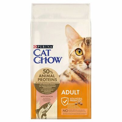 Cat Chow Adult Somonlu Yetişkin Kedi Maması 15 Kg - 1