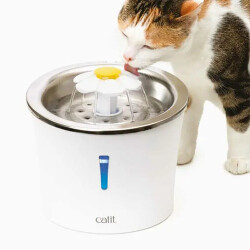 Catit 2.0 Flower Fountain Çelik Hazneli Otomatik Kedi Su Sebili 3 Lt - Catit