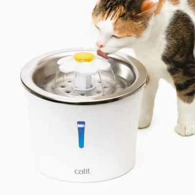 Catit 2.0 Flower Fountain Çelik Hazneli Otomatik Kedi Su Sebili 3 Lt - 1