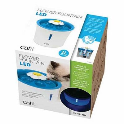 Catit 2.0 Flower Fountain Led Işıklı Otomatik Kedi Su Kabı - 1