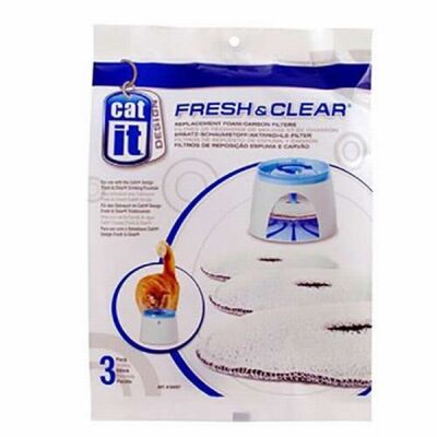 Catit Fresh Clear Otomatik Su Kabı Yedek Karbon Filtresi 3'lü - 1