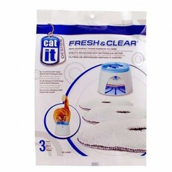 Catit Fresh Clear Otomatik Su Kabı Yedek Karbon Filtresi 3'lü - Catit