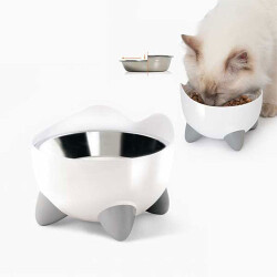 Catit Pixi Hazneli Çelik Kedi ve Köpek Mama Kabı - Catit