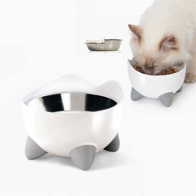 Catit Pixi Hazneli Çelik Kedi ve Köpek Mama Kabı - 1