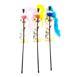 Catlife Tüylü Plastik Top Kedi Oltası 33 Cm - Catlife
