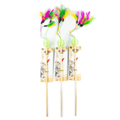 Catlife Tüylü Top Kedi Oltası 33 Cm - 1