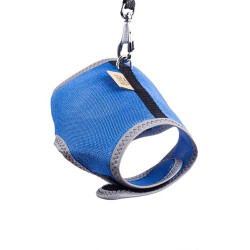 Cattie Havalı Dokuma Kedi Göğüs ve Gezdirme Tasması Medium Royal Mavi 1x25-35 Cm - 2