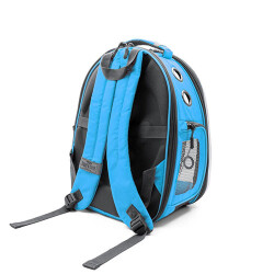 Cattie Mavi Fileli Astronot Kedi Taşıma Sırt Çantası 25 x 60 x 40 cm - 3