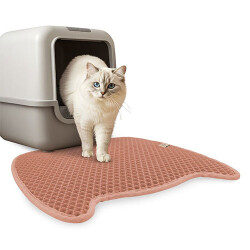 Cattie Pembe Kum Toplayıcı Fonksiyonel Kedi Tuvalet Paspası 50 x 50 cm - 3