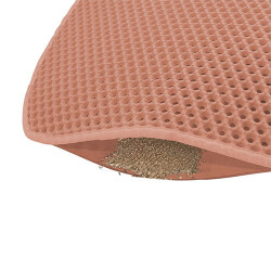 Cattie Pembe Kum Toplayıcı Fonksiyonel Kedi Tuvalet Paspası 50 x 75 cm - 2