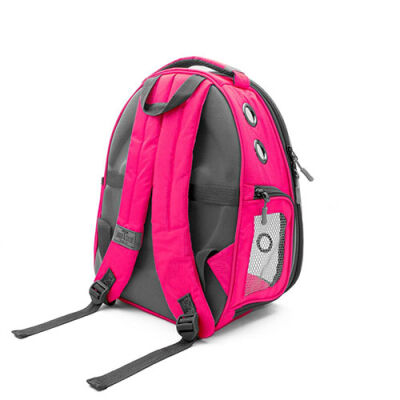 Cattie Pembe Şeffaf Astronot Kedi Taşıma Sırt Çantası 25 x 30 x 40 cm - 2