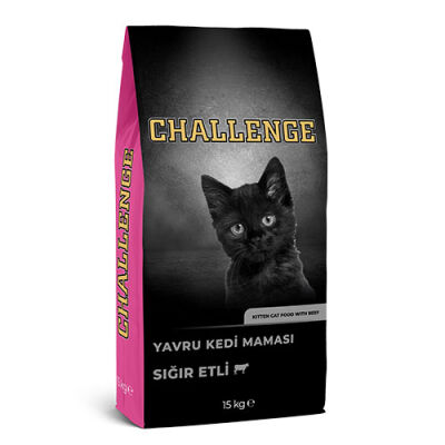 Challenge Sığır Etli Yavru Kedi Maması 15 Kg - 1