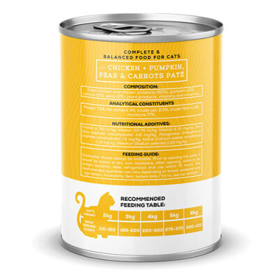 Chefs Choice Pumpkin Pate Chicken Tavuklu Balkabaklı Tahılsız Ezme Yetişkin Kedi Konservesi 24 Adet 400 Gr - 3