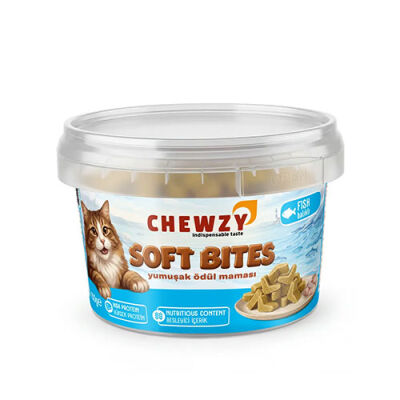 Chewzy Balıklı Yumuşak Kedi Ödül Maması 130 g - 1