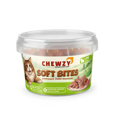 Chewzy Kuzu Etli Yumuşak Kedi Ödül Maması 130 g - 1