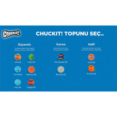 Chuckit! Tenis Topu Köpek Oyuncağı 2'li Extra Large 9 Cm - 3