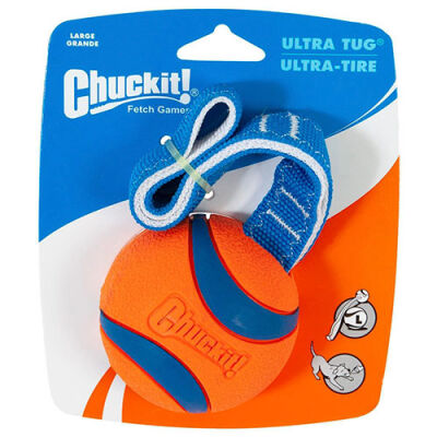 Chuckit! Ultra Duo Tug Dayanıklı Çekiştirme Köpek Oyun Topu Büyük Boy 7,6 Cm - 1
