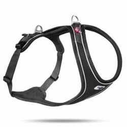 Curli Belka Comfort Köpek Göğüs Tasması Siyah Medium - Curli