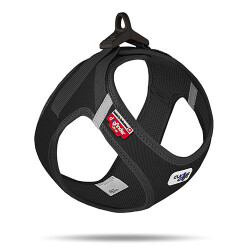 Curli Vest Harness Cord Köpek Göğüs Tasması Siyaz Small 38,3x43,3 Cm - Curli