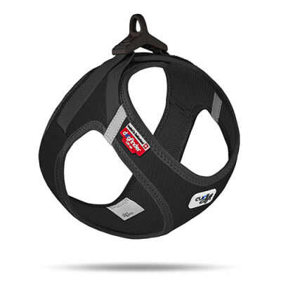 Curli Vest Harness Cord Köpek Göğüs Tasması Siyaz Small 38,3x43,3 Cm - 1