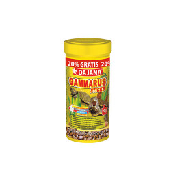 Dajana Gammarus Sticks 250 ml+50 ml Hediye Kaplumbağa Yemi 108 Gr - Dajana