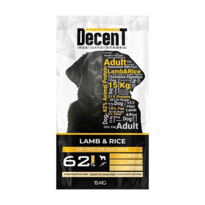 Decent Premium Kuzu Etli Yetişkin Köpek Maması 15 Kg - 1