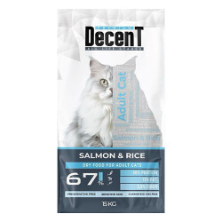 Decent Premium Somonlu Yetişkin Kedi Maması 15 Kg - Decent